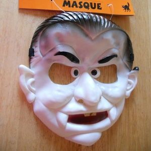 New Rubber Mask Dracula White Black Mask Halllowee
